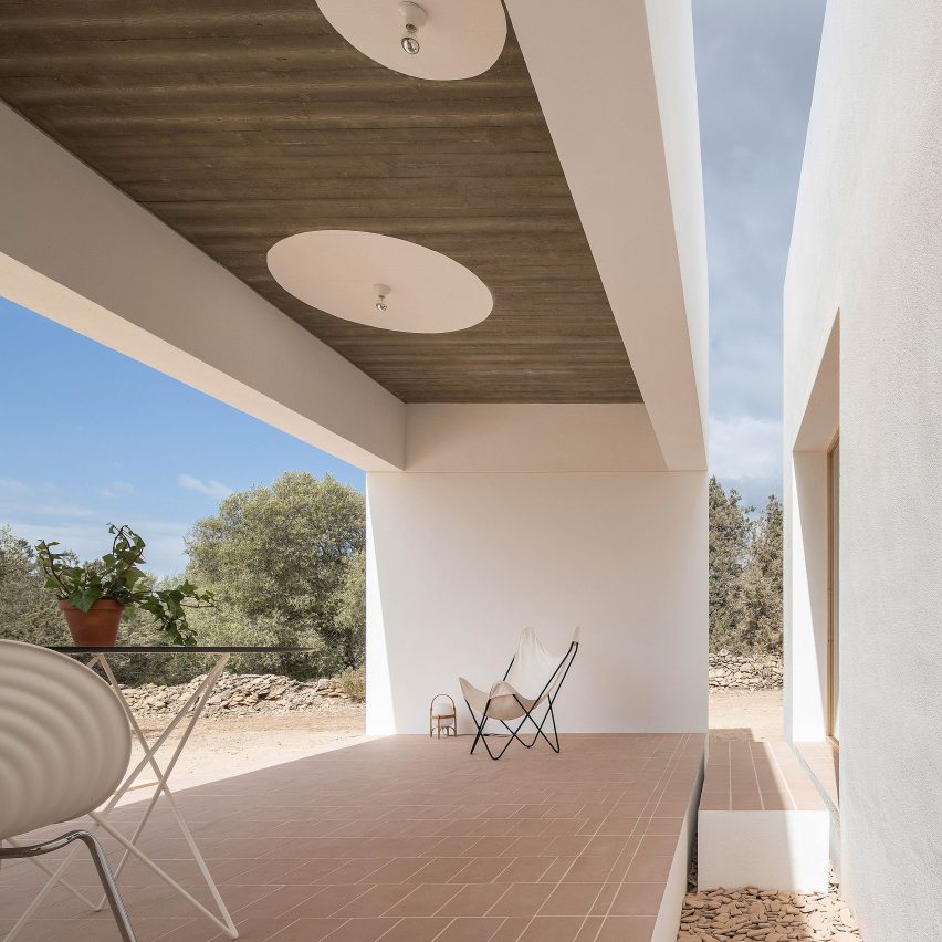 The porch creates space for outdoor living