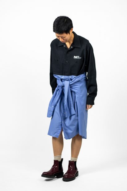 Combined shirt dress by Dave Hakkens