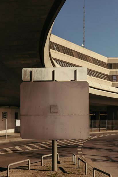 Courtyard of Tegel airport as photographed by Robert Rieger and Felix Brüggemann