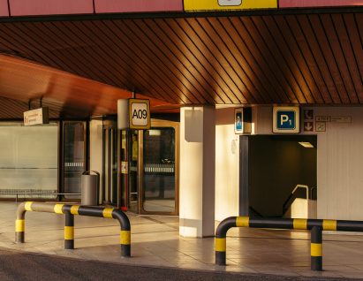 Entrance of Tegel airport from photo book by Robert Rieger and Felix Brüggemann