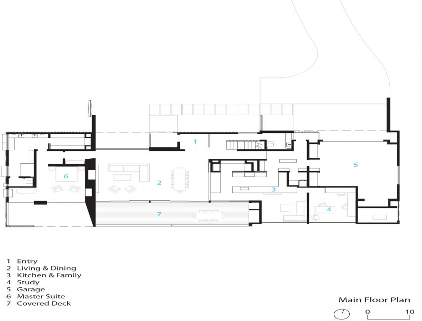 Plans for Forest House by Faulker Architects
