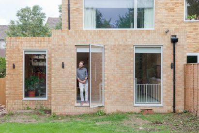 A house extension clad in yellow stock brick