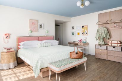 Room at Miami Beach hotel designed by Ken Fulk for Pharrell Williams and David Grutman