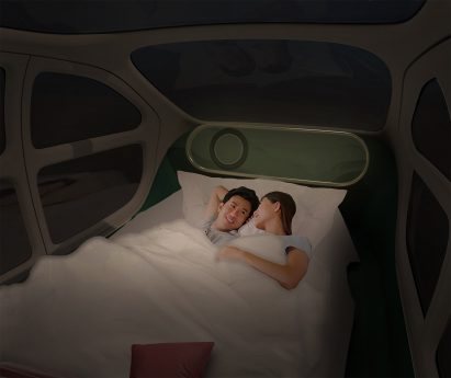 bed inside Airo