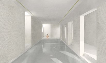 Basement swimming pool