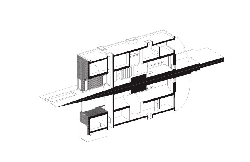 A diagram of the house