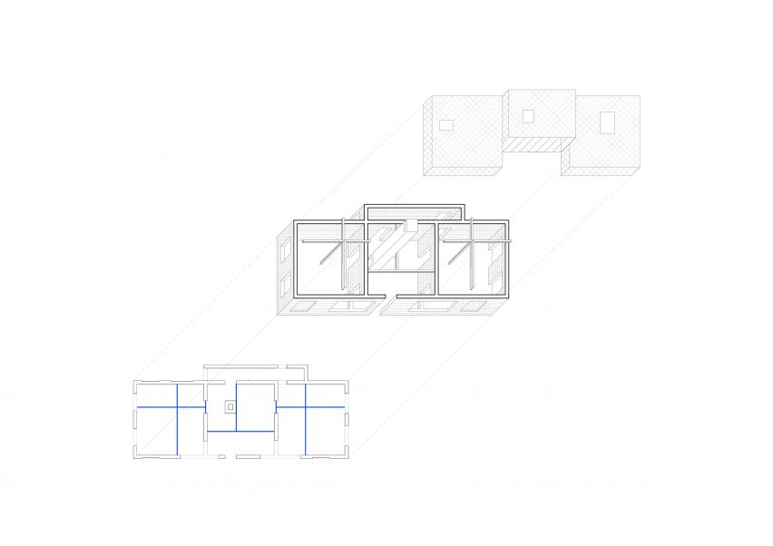 A drawing of House C-VL by Graux & Baeyens Architecten