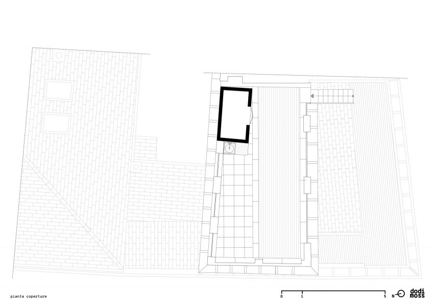 Roof plan of House for a Sea Dog in Genoa by Dodi Moss