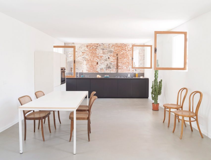 Kitchen in House for a Sea Dog in Genoa by Dodi Moss