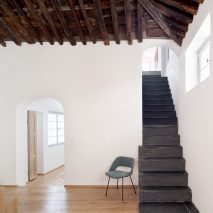 Slate staircase in House for a Sea Dog in Genoa by Dodi Moss