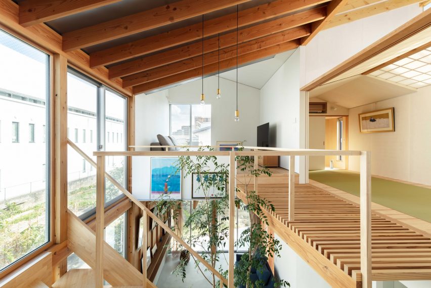 The white-walled interiors of Margin House