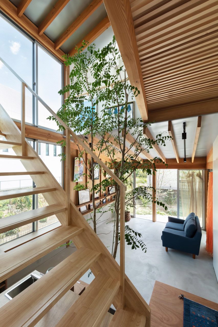 Stairwell of a Japanese house
