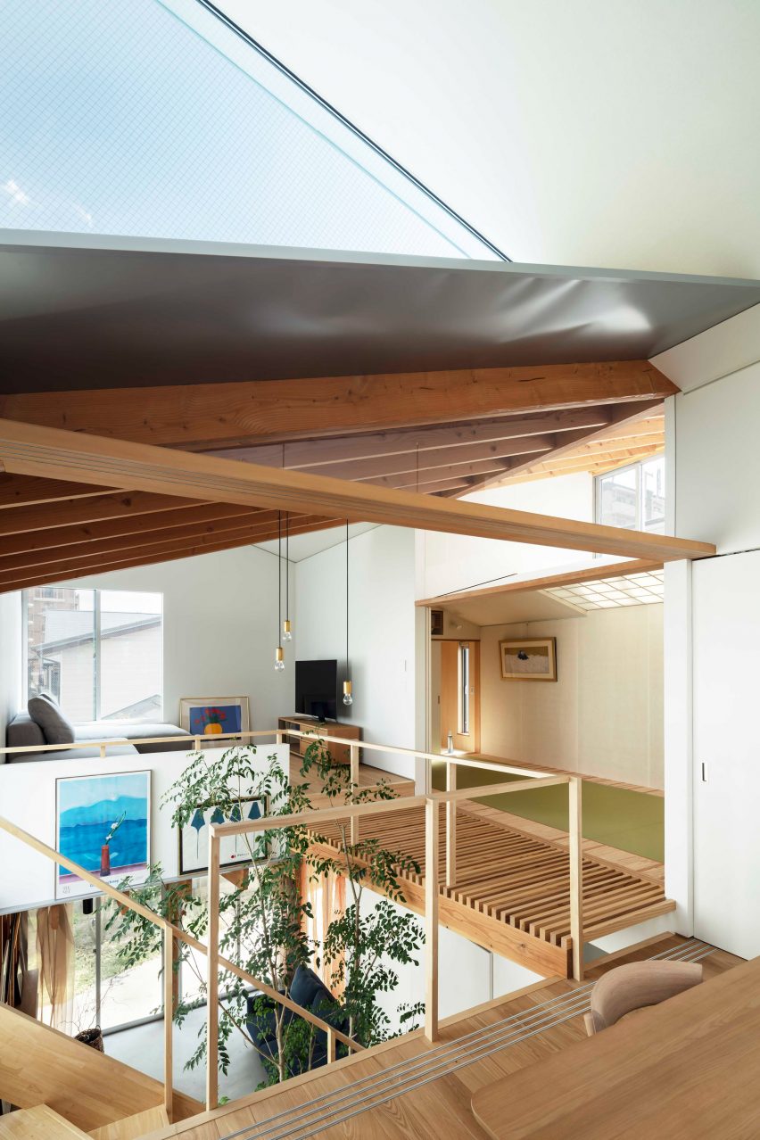 The first floor of Margin House in Japan