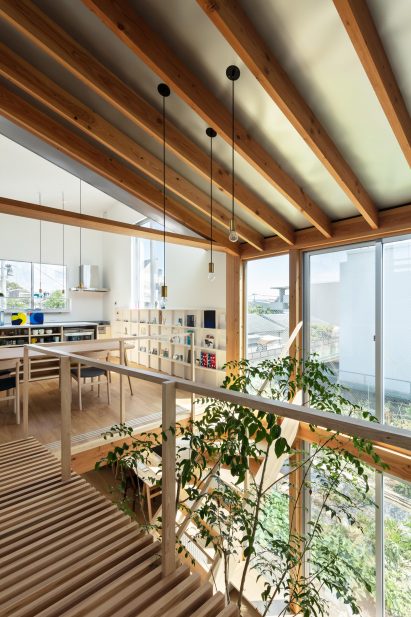 Wooden house interiors