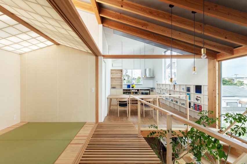 The first floor of Margin House in Japan
