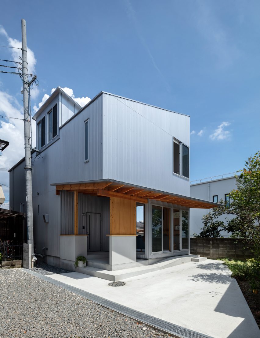 The exterior of Margin House in Japan