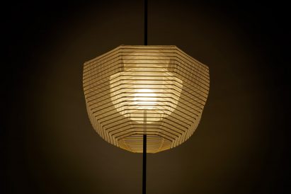 Inside-out lamp by Nendo