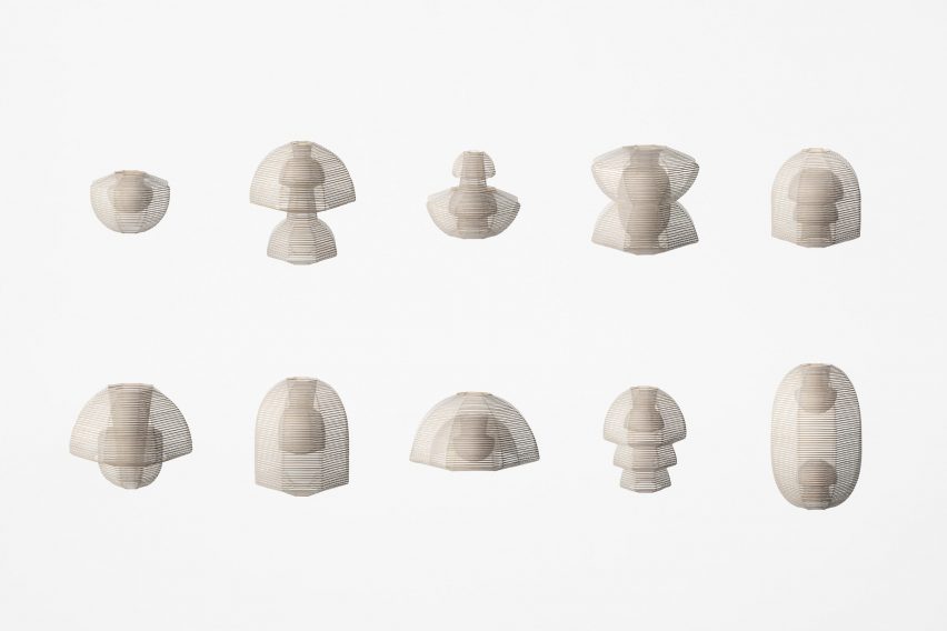 Ten Hyouri paper lanterns