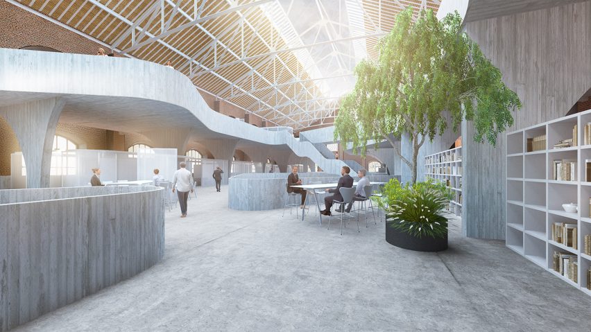 Innovation Hub for Renfe designed by Borja Esparza Pamplona as part of his masters at IE University