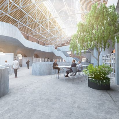 Innovation Hub for Renfe designed by Borja Esparza Pamplona as part of his masters at IE University