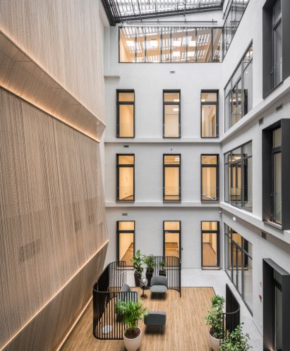 Kriskadecor installed at KI20 Business Centre by MadiLancos Studio.