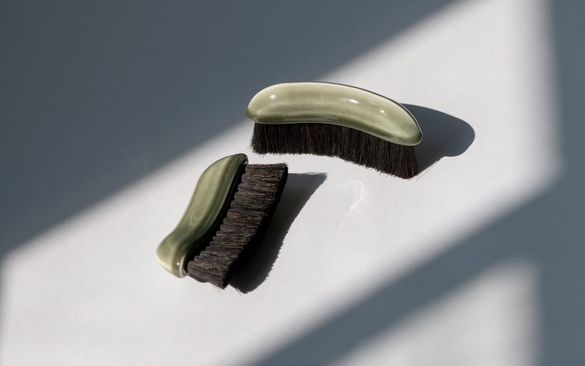 Green brushes