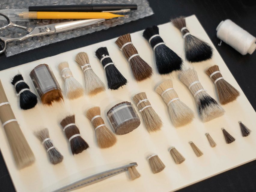 Various bristle lengths and densities