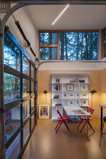 LED lighting is used throughout the buildings