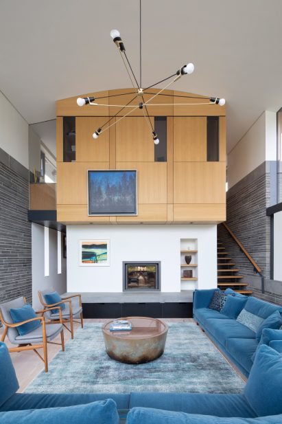 Double-height seating area