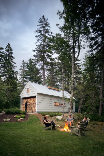Long Studio exterior shot in Maine