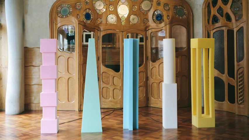 Totem lights by Max Enrich for Casa Batllo