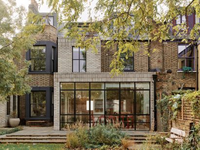 Metalform metal and glass wall in an architectural setting