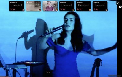 Performace at Dezeen Club Metaverse meet-up