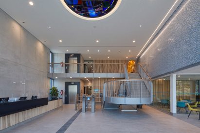 Foyer at swimming pool