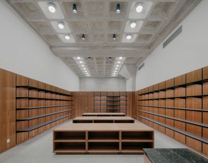 A shop inside Neue Nationalgalerie