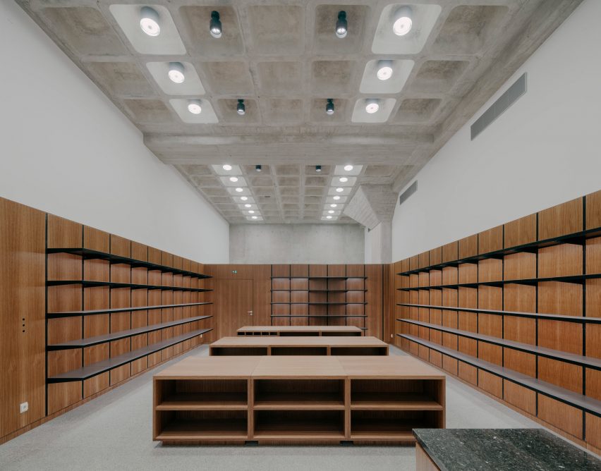 The interiors of Neue Nationalgalerie