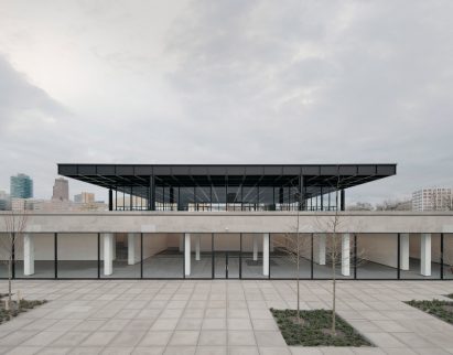 The refurbished exterior of Neue Nationalgalerie