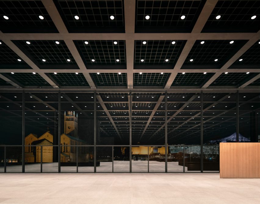 Inside the Neue Nationalgalerie