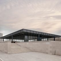 A steel and glass museum by Mies van der Rohe