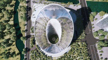 O-shaped skyscraper for OPPO