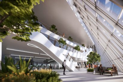 Office floors in Chinese skyscraper