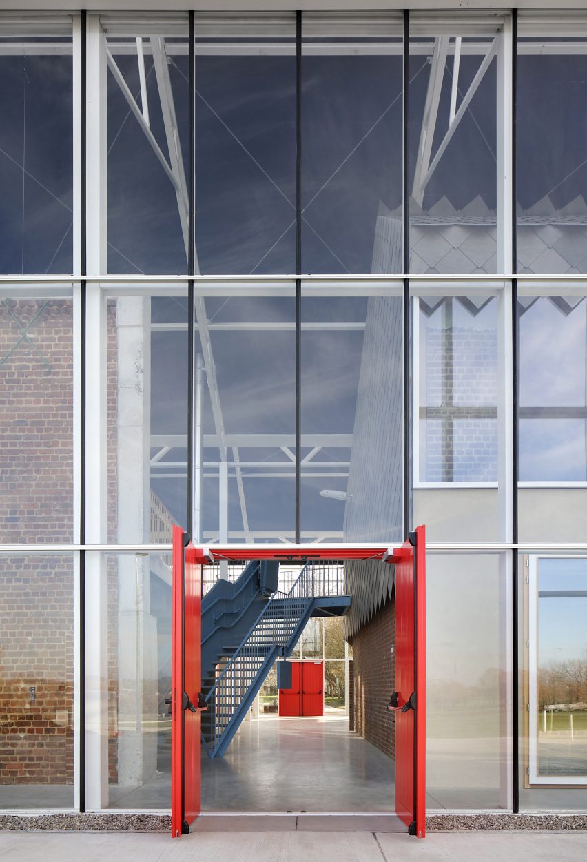 The glazed exterior of the Paddenbroek Education Centre