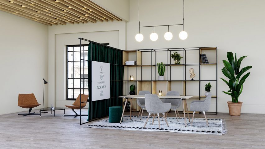 Palisades II space dividers by Spacestor