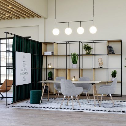 Palisades II space dividers by Spacestor