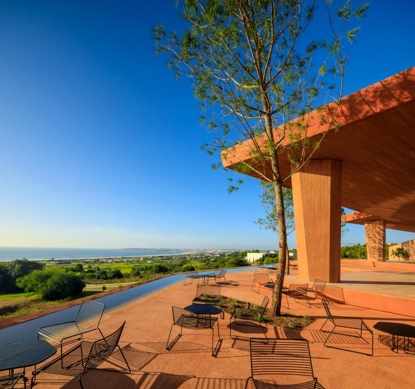 Column of Palmares Clubhouse by RCR Arquitectes