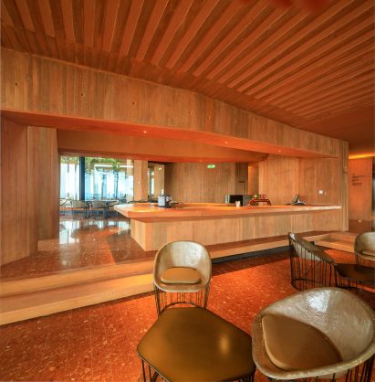 Canopy of Palmares Clubhouse by RCR Arquitectes