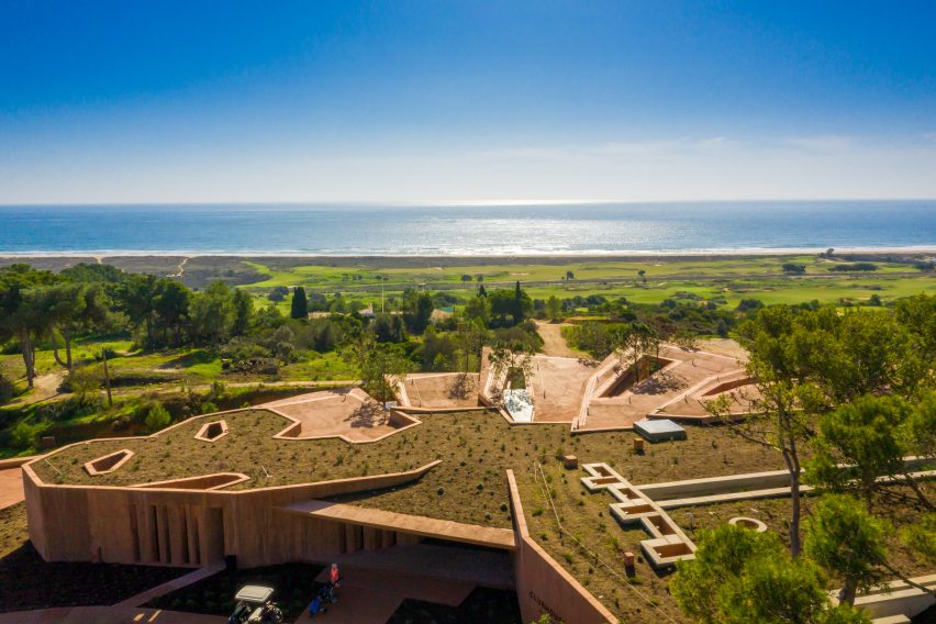 Roof of Palmares Clubhouse by RCR Arquitectes