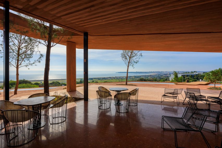 Furniture at Palmares Clubhouse by RCR Arquitectes
