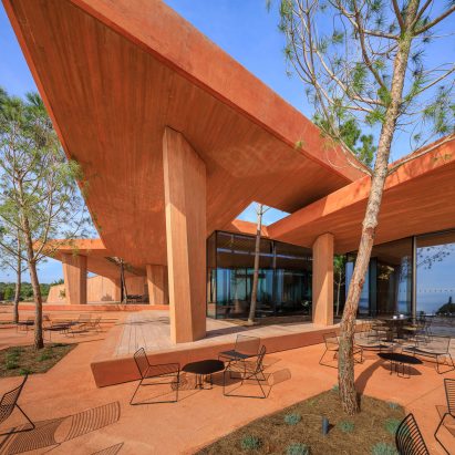 Roof of Palmares Clubhouse by RCR Arquitectes