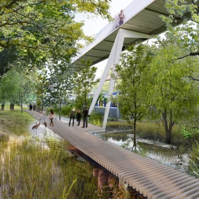 It will feature an elevated garden